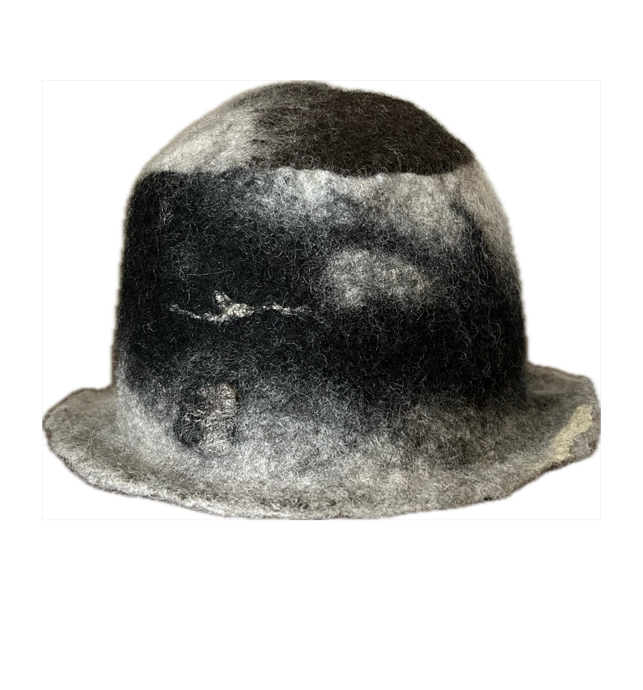 abstract composition wool hat